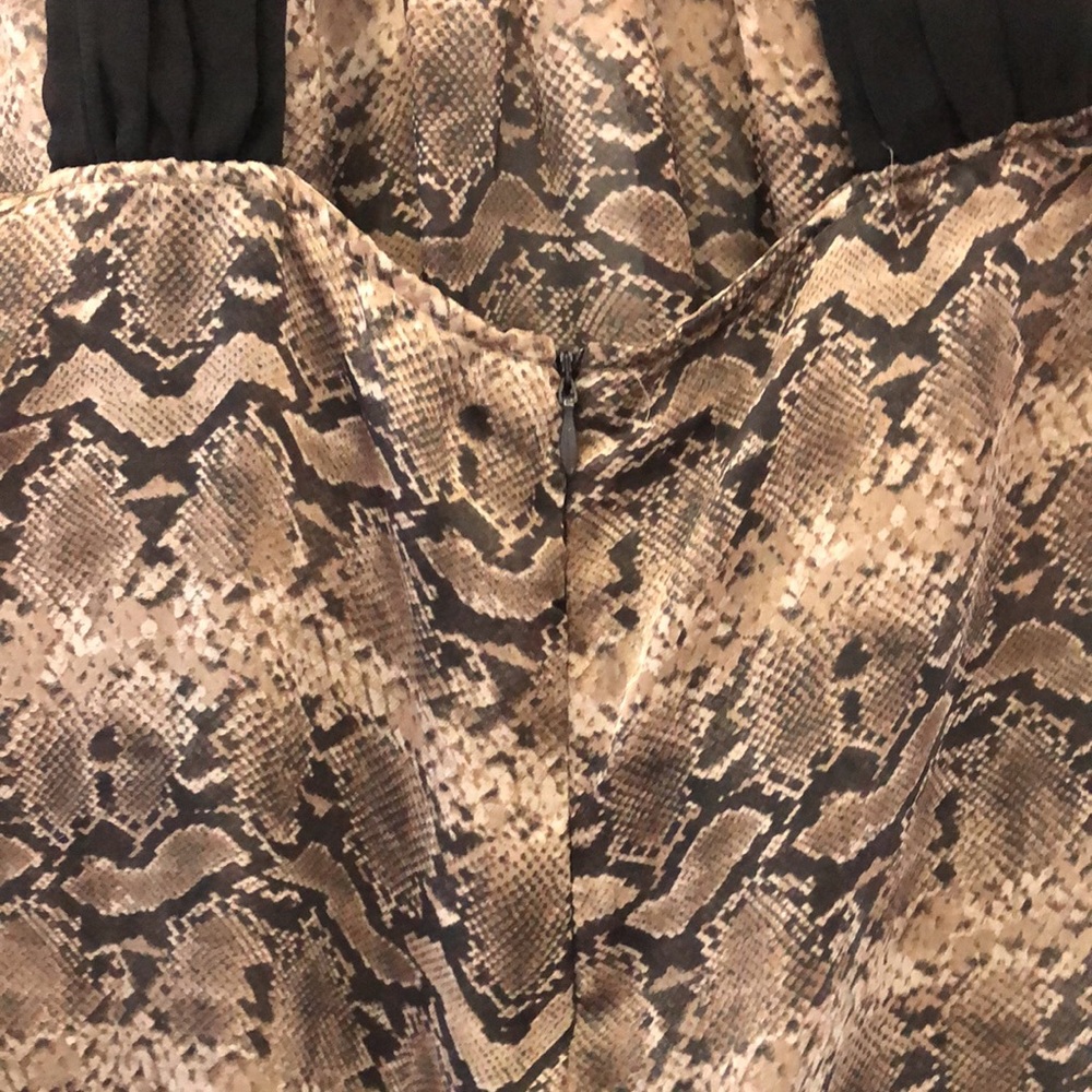 Zara Basic Sheer Snakeskin Pattern Halter Top. Br… - image 7